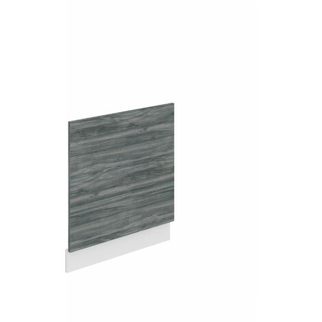 Belini Frontblende für Geschirrspüler PO. Frontblende Geschirrspüler 60 cm Breite. Frontplatte für Spülmaschine ohne Griff, Glamour Wood