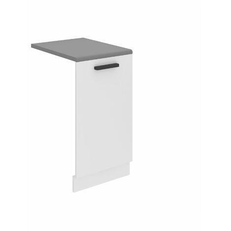 BELINI Habillage de Porte Lave Vaisselle PZ45  Meuble Lave Vaisselle avec Plan de Travail I Accessoire pour Lave-Vaisselle Cuisine - Teille: 1,6 x 45 x 71,5 cm I Couleur: Blanc Mat