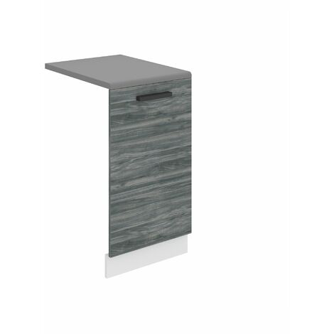 BELINI Habillage de Porte Lave Vaisselle PZ45  Meuble Lave Vaisselle avec Plan de Travail I Accessoire pour Lave-Vaisselle Cuisine - Teille: 1,6 x 45 x 71,5 cm I Couleur: chêne Glamour