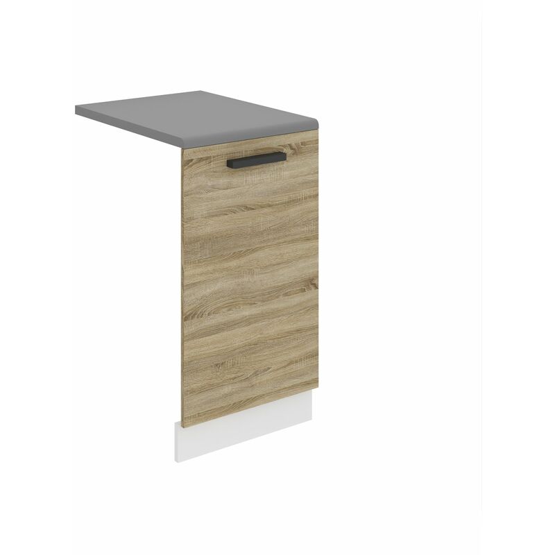 Habillage de Porte Lave Vaisselle PZ45 Meuble Lave Vaisselle avec Plan de Travail i Accessoire pour Lave-Vaisselle Cuisine - Teille: 1,6 x 45 x 71,5