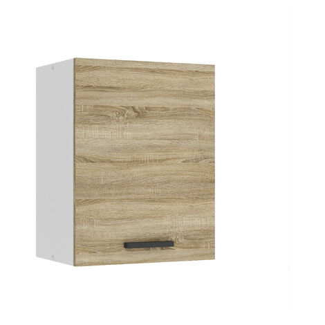 Belini Hängeschrank Küche, Küchenschränke SG. Breite 45 cm. Oberschrank mit 1 Tür, Küchenhängeschränke, Wandschrank Hängend, Sonoma-Eiche