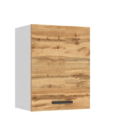 Belini Hängeschrank Küche, Küchenschränke SG. Breite 45 cm. Oberschrank mit 1 Tür, Küchenhängeschränke, Wandschrank Hängend, Wotan-Eiche