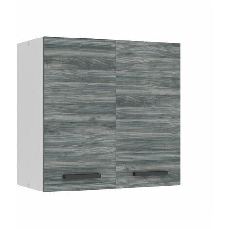 Belini Hängeschrank Küche, Küchenschränke SG2. Breite 60 cm. Oberschrank mit 2 Türen, Küchenhängeschränke, Wandschrank Hängend, Glamour Wood