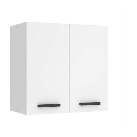 Belini Hängeschrank Küche, Küchenschränke SG2. Breite 60 cm. Oberschrank mit 2 Türen, Küchenhängeschränke, Wandschrank Hängend, Weiß matt