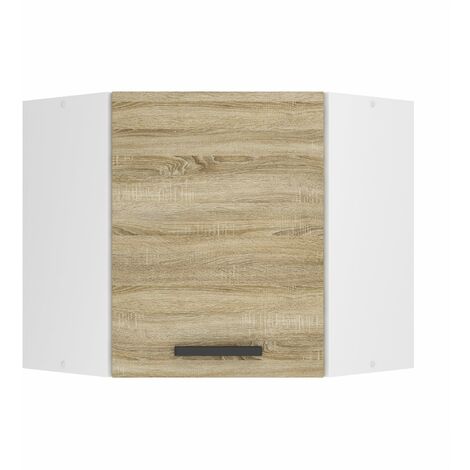 Belini Hängeschrank Küche, Küchenschränke SGN. Breite 60 cm. Oberschrank mit 1 Tür, Küchenhängeschränke, Wandschrank Hängend, Sonoma-Eiche
