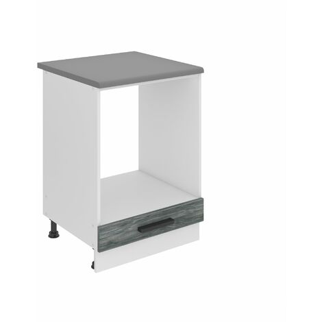 BELINI Meuble Cuisine Bas avec Plan de Travail SDP I Meubles de Cuisine - Taille: 51,6 x 60 x 85 cm I Petit Meuble Cuisine - sans Porte I Couleur : chêne Glamour