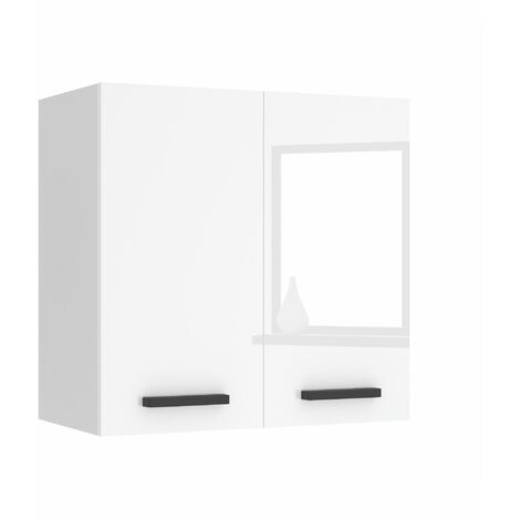 Meuble Haut Cuisine Belini SG2-60 Chêne Glamour - Armoire Murale 2 Portes 60 Cm