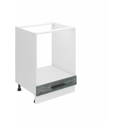 Belini Unterschrank Küche, Küchenunterschrank 60 cm Breite. SDP Küchenunterschrank ohne Arbeitsplatte. Küchenschrank ohne Tür, mit Schubladen, Glamour Wood