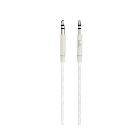 Belkin AV10164bt04-BLK - Câble auxiliaire Mixit (métallique, longueur 1,2 m, pour Samsung Galaxy S7/S7 Edge) noir métallique