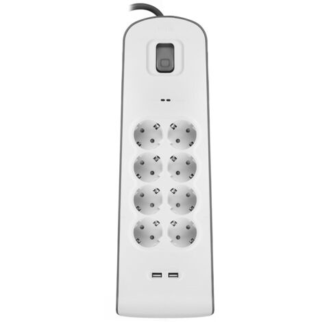 belkin Belkin BSV804VF2M - 900 J - 8 sortie(s) CA - 2 m - Blanc