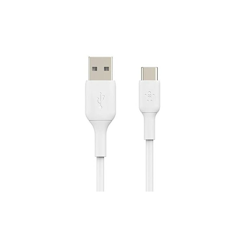 

cable USB-C Boost Charge (cable USB-C a USB-A, cable USB Type-C para iPad Pro, Nintendo Switch, Pixel, dispositivos de Samsung y otros, 2 m), blanco