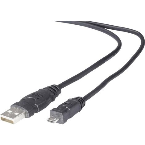 Belkin Cavo USB USB 2.0 Spina USB-A, Spina USB-Micro-B 1.80 m Nero contatti connettore dorati, Certificato UL F3U151cp1