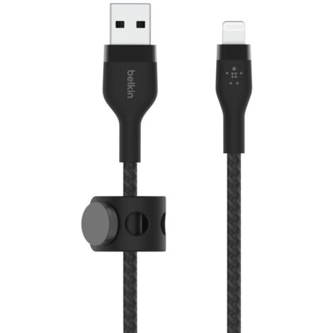 Belkin Flex Lightning/USB-A 3m mfi zert., schwarz CAA010bt3MBK