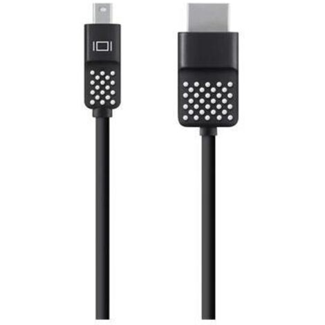 Belkin Mini DisplayPort to HDTV Cable 1,8 m HDMI Nero (MINI DISPL PORT HDMI CAB 1.8M COMP)