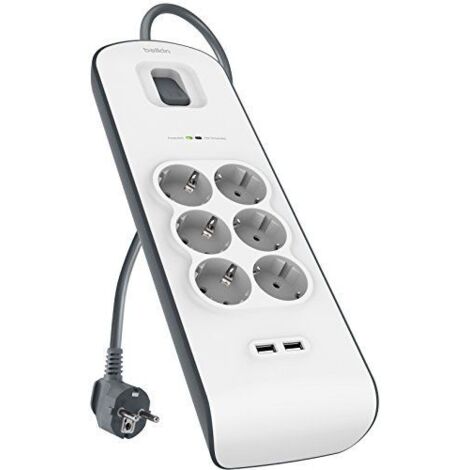 Belkin Surge Plus 6-fold incl. 2 x USB 2,4A