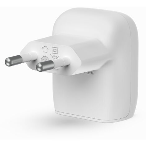 Belkin WCA006VF1MWH-B6 chargeur d'appareils mobiles Smartphone Blanc Secteur Charge rapide Intérieure