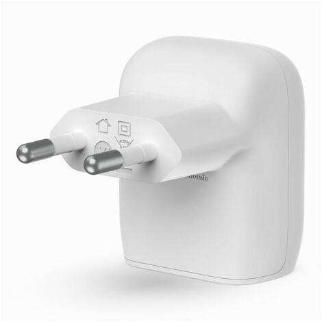 Belkin WCA006VF1MWH.B6 Caricabatterie per dispositivi mobili Smartphone Bianco AC Ricarica rapida Interno