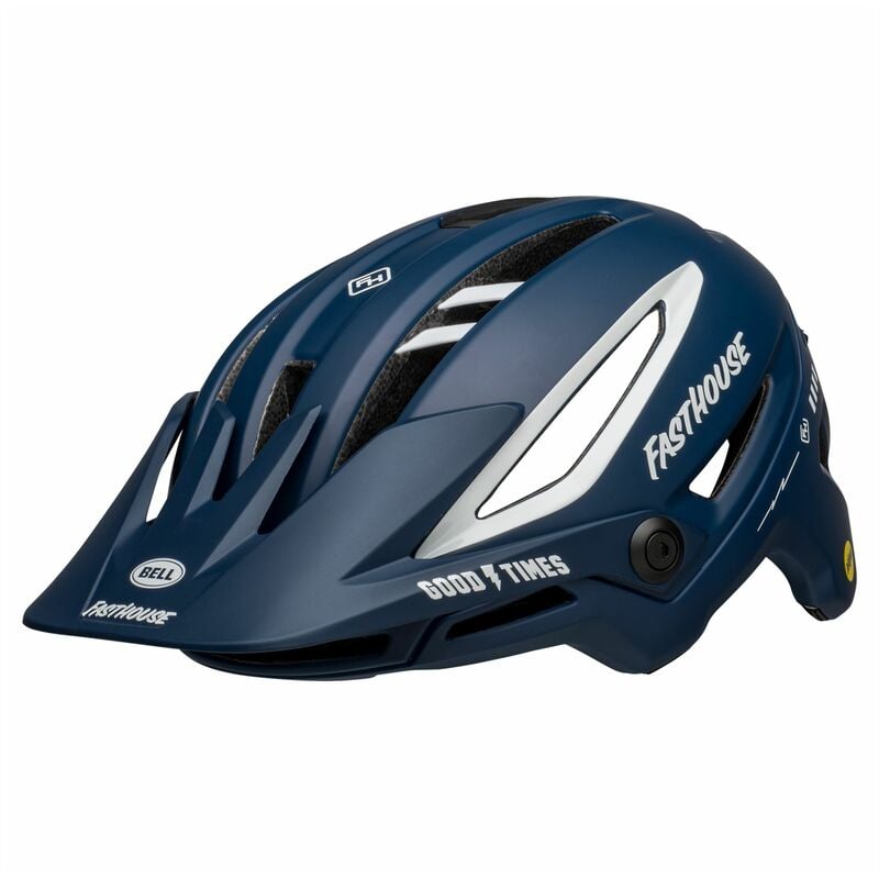 Sixer mips mtb helmet 2021: fasthouse matte/gloss blue/white s 52-56CM behsixm - Bell