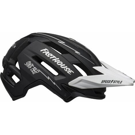 BELL SUPER AIR MIPS MTB HELMET 2021: FASTHOUSE MATTE BLACK/WHITE L 58-62CM BEHSUPAIR