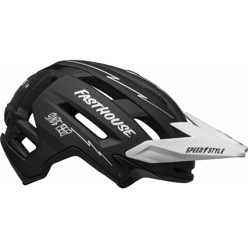 Super air mips mtb helmet 2021: fasthouse matte black/white l 58-62CM behsupair - Bell