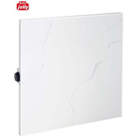 Bella Jolly Infrarot Keramik-Heizkörper 60 cm x 60 cm, 440 Watt mamoroptik Heizgeräte