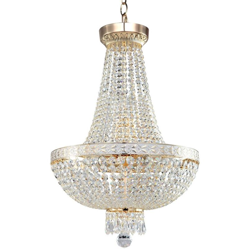 Maytoni - Lampadaro Contemporaneo Bella Metallo Oro 6 Luci Diffusori Metallo