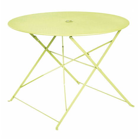 BELLAGIO - Table de jardin pliante - 4 places - Vert Pomme