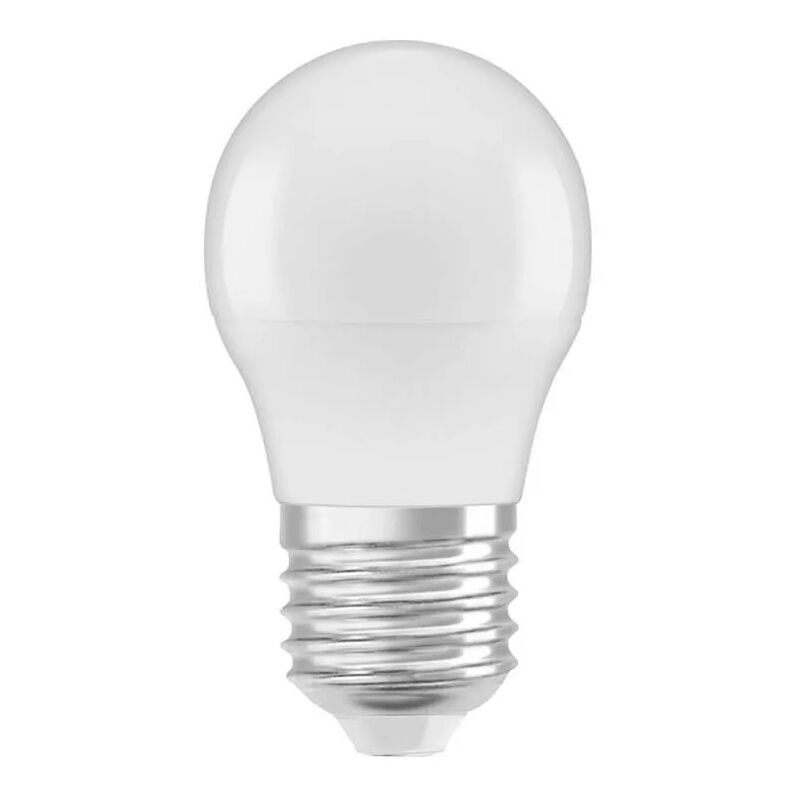 Lampadina lrd E27 a sfera smerigliata, 4,9W, bianco freddo.