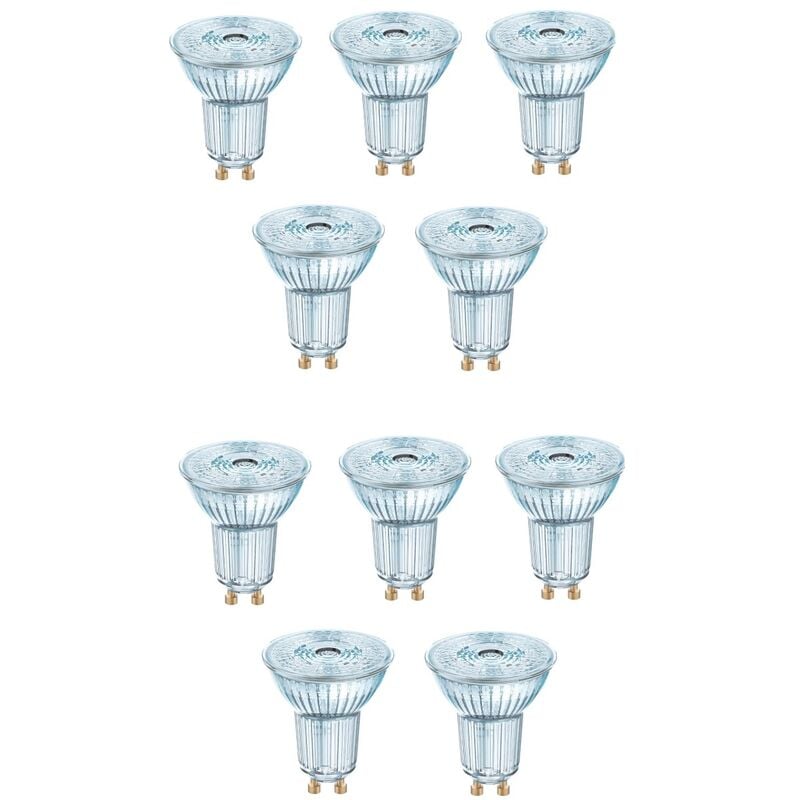 Les Tendances - 10x Ampoule réflecteur Bellalux GU10 PAR16 4.3W Blanc froid 4000K 36°.