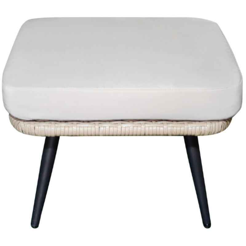 Concept-usine - bellavista - Repose-pieds extérieur avec coussin beige