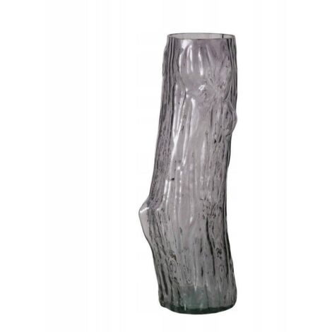 Belldeco Jarrón ALBERTO gris 46,5 cm moderno de vidrio