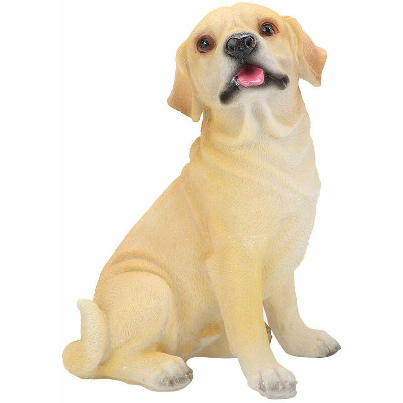 Belle Haute Simulation Chien Artisanat décoration résine Animal Chiot Ornement pour Jardin extérieur Paysage pelouse Cour