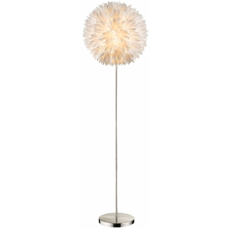 Lampe sur pied, support de chambre à coucher, interrupteur d'éclairage à boule de fleurs dans un ensemble comprenant des ampoules LED