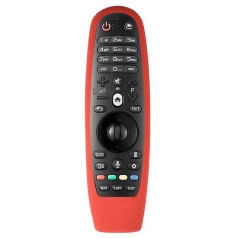 BELLE TECH Étui De Protection En Silicone Souple En Caoutchouc Résistant À La Poussière Pour Télécommande Lg An-Mr600 - Rouge