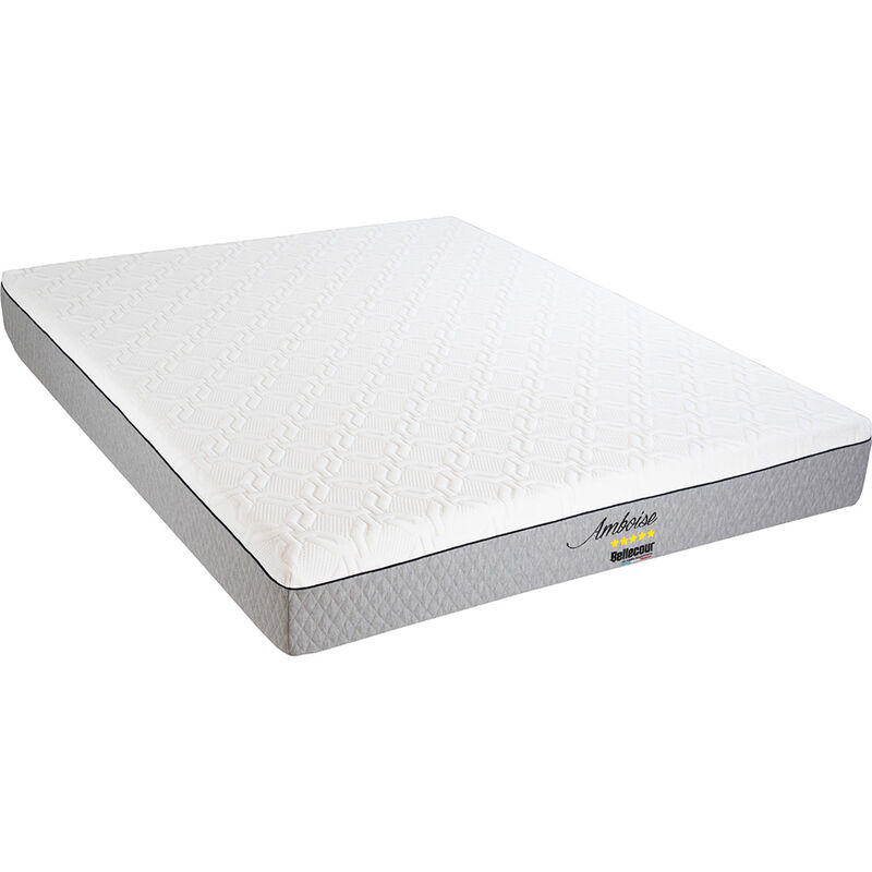 Bellecour - literie Matelas amboise 160x200 cm Mousse avec mémoire de forme