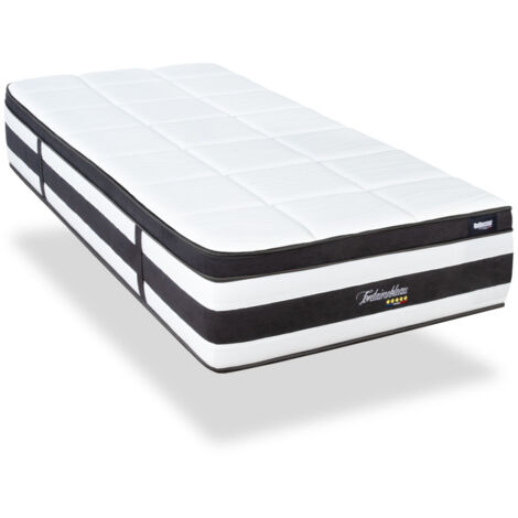 BELLECOUR LITERIE Matelas FONTAINEBLEAU 90x190 cm Ressorts ensachés