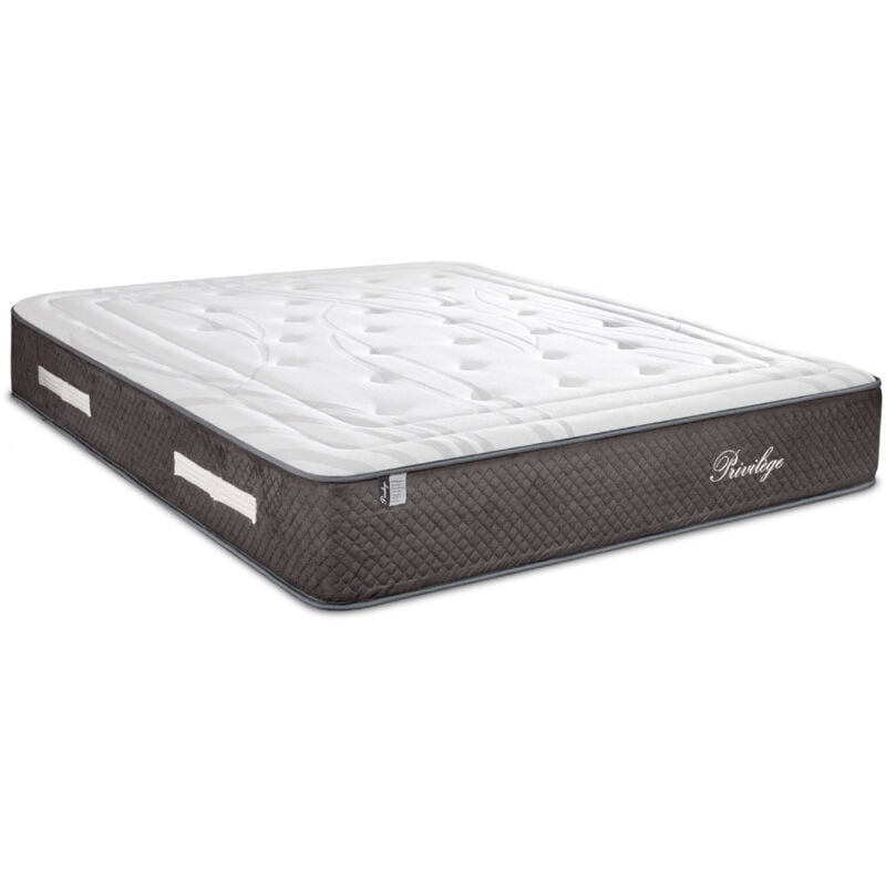 Bellecour - literie Matelas privilege 180x200 cm Ressorts ensachés & Mémoire de forme