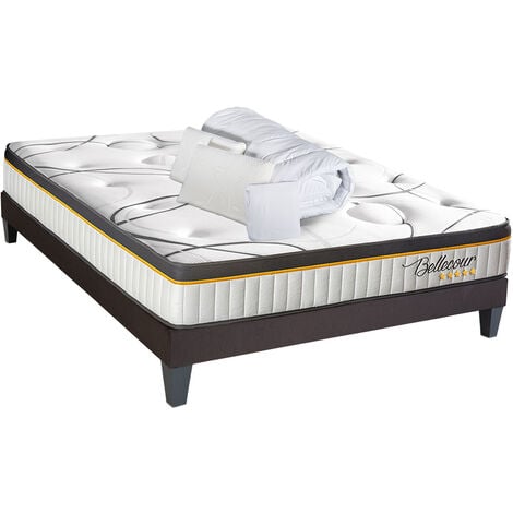 Matelas 140x190 cm CASSIE - 30 cm - 560 Ressorts ensachés et Mémoire de  forme - Zoma