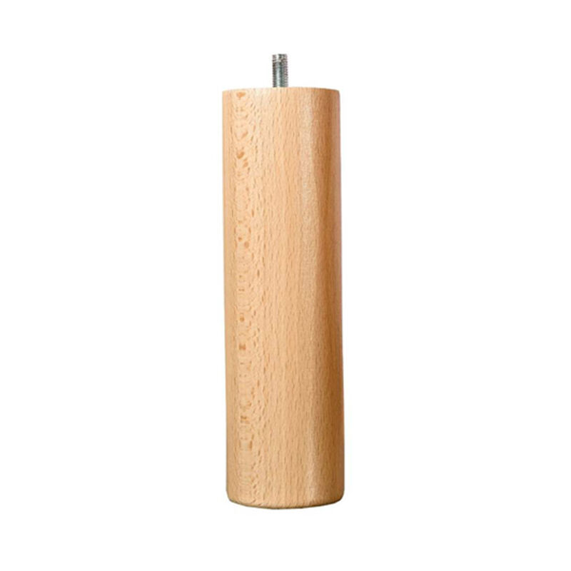Bellecour - literie Pied de lit cylindrique en bois Hauteur 15 cm (vendu à l'unité)