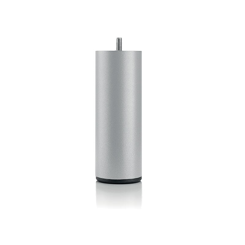 Literie Pied de lit cylindrique en métal Gris Hauteur 16 cm (vendu à l'unité) - Bellecour