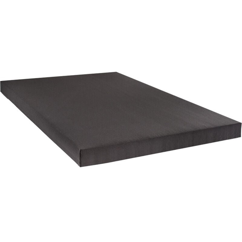 BELLECOUR LITERIE Sommier tapissier CAPUCINE 140x190 cm Epaisseur 13 cm Gris anthracite (pieds non inclus)