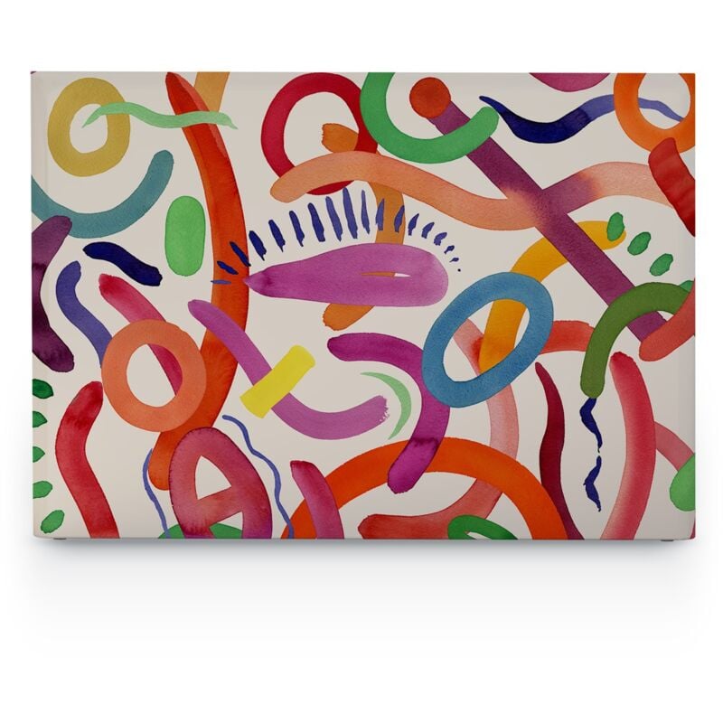 Literie Tête de lit déhoussable floating colors 140x110 cm - Bellecour