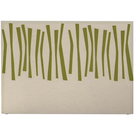 BELLECOUR LITERIE  Tête de lit déhoussable PALISSADE 140x110 cm  Coloris Vert