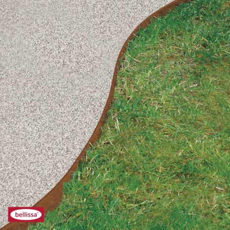Bellissa Rasenkante Corten 118 x 13 cm Beeteinfassung Beetumrandung