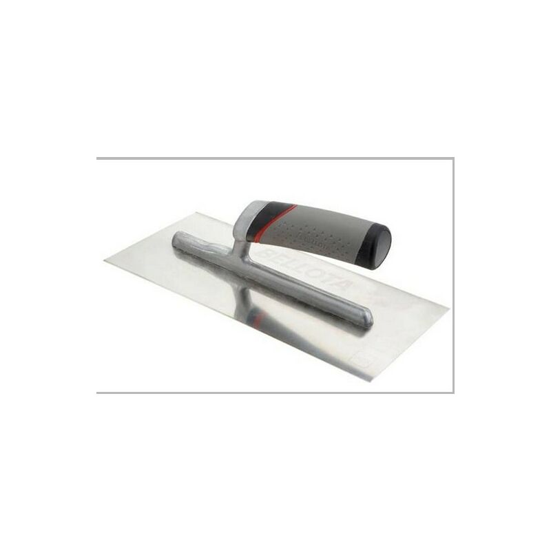 Image of Frattazzo in acciaio inossidabile, liscio, manico aperto, bi-materiale 280 x 120 mm - 5864 bim inox
