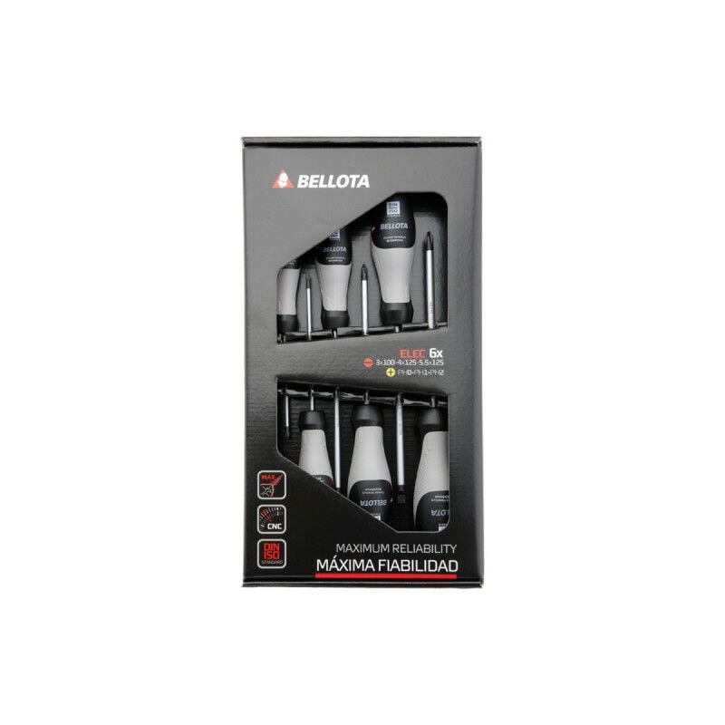 Jeu de 6 tournevis d'électricien Bellota 66291ELEC