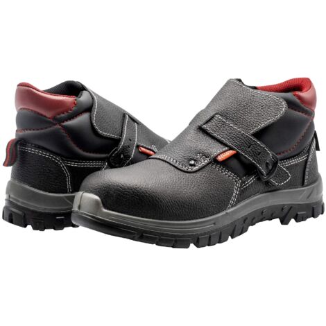 Bellota 72302-39 S3 - Bottes de Soudeur Classic S3 pour Homme et Femme, Chaussures de Sécurité en Cuir Hydrofuge pour Travaux de Soudage Industriel, avec à Ouverture Facile, Couleur Noire, Taille 39