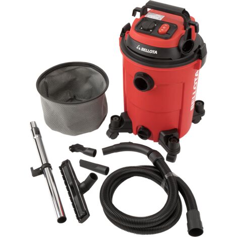 Bellota – Aspirateur professionnel 2000 W 25 L – Solide et liquide – Pour chantiers humides – Moteur puissant et durable - ASL2500SE