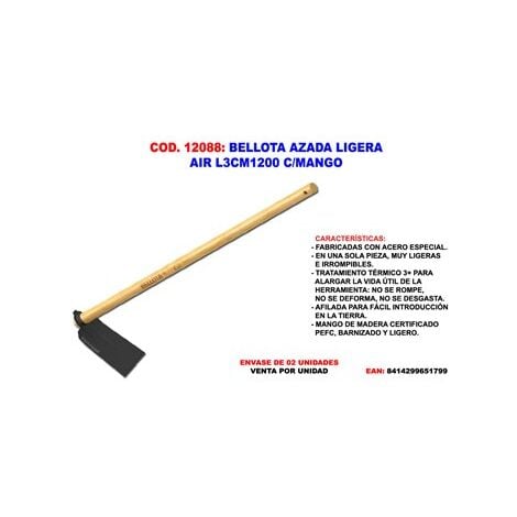 BELLOTA Azada Ligera Air L3CM1200 con Mango Bellota