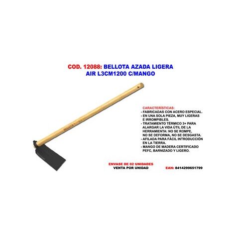 BELLOTA bellota azada ligera air l3cm1200 c-mango , bellota azada ligera air l3cm1200 c-mango